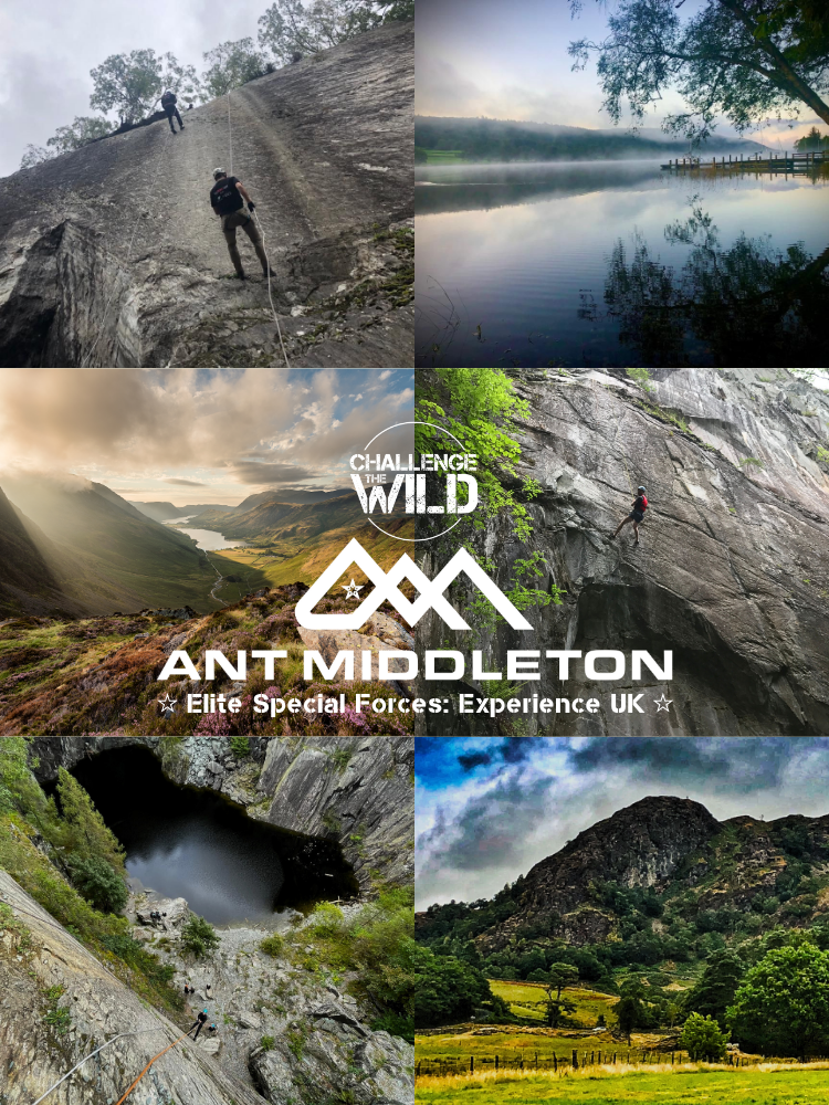 Six photos of the Lake Distict, Coniston as part of a montage for Challenge The Wild Outdoor adventures.